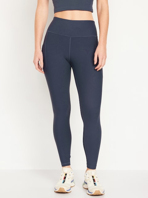 High-Waisted PowerSoft 7/8 Pocket Leggings - Dusk Navy