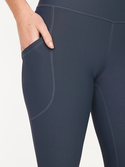 Image number 5 showing, High-Waisted PowerSoft 7/8 Pocket Leggings