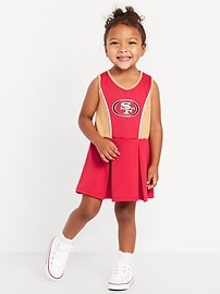 Image number 1 showing, San Francisco 49ers Graphic Mesh Dress for Toddler Girls