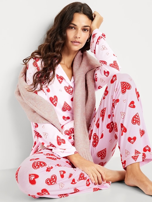 Image number 3 showing, Sunday Sleep Knit Jersey Pant Set