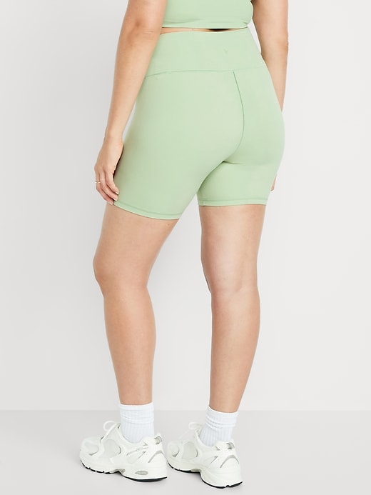 Image number 6 showing, High-Waisted StudioSmooth Biker Shorts -- 6-inch inseam