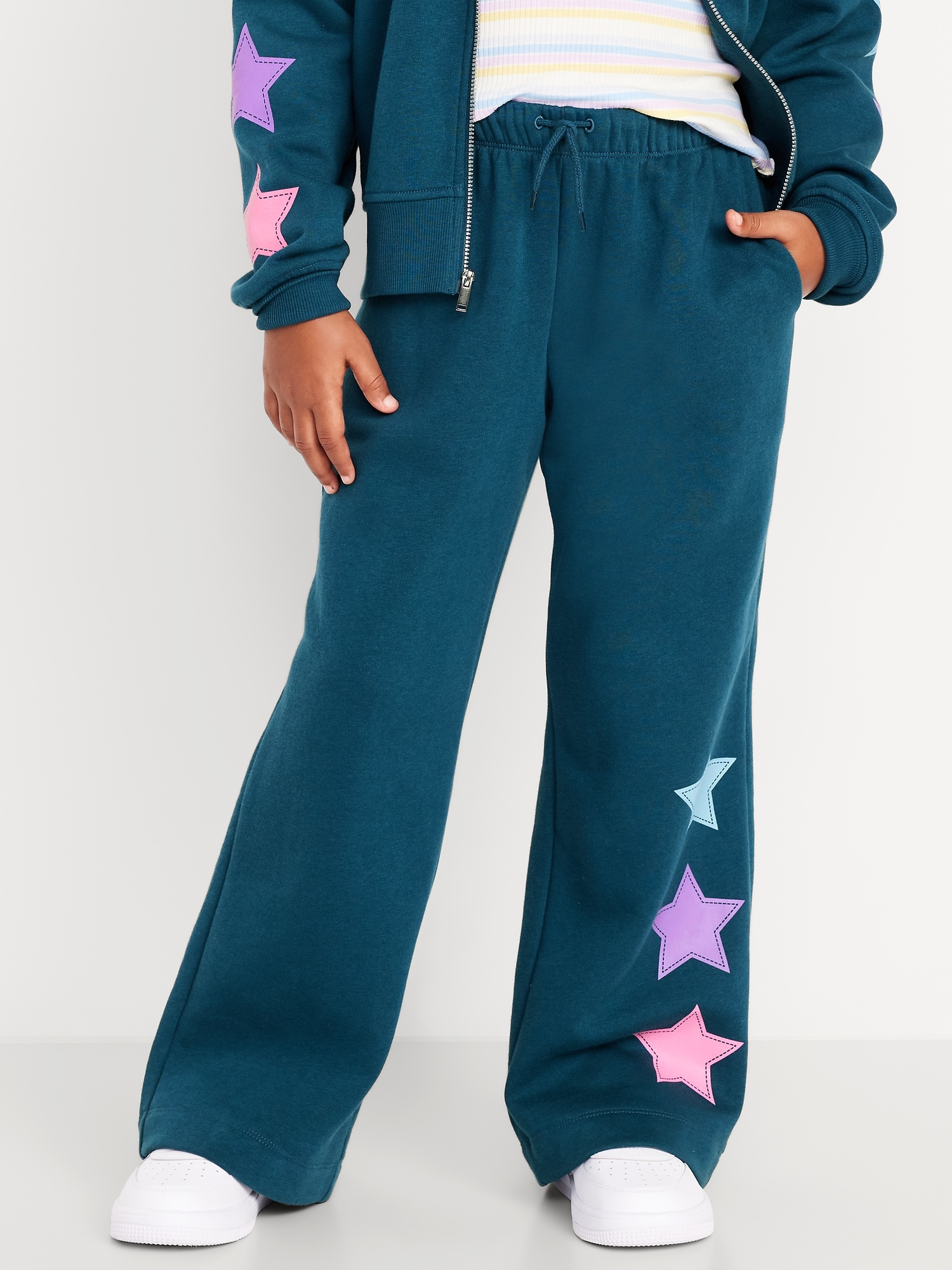 Favorite Fleece High-Waisted Wide-Leg Sweatpants for Girls