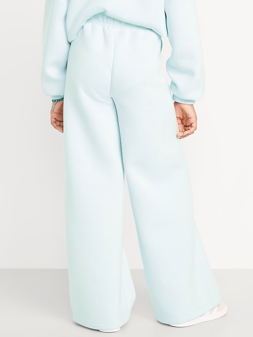 Image number 2 showing, High-Waisted Bounce Fleece Wide-Leg Sweatpants for Girls