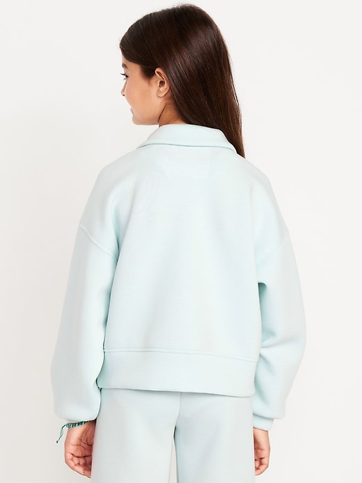Image number 2 showing, Half-Zip Bounce Fleece Pullover Sweatshirt for Girls