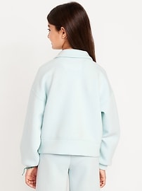 Image number 2 showing, Half-Zip Bounce Fleece Pullover Sweatshirt for Girls