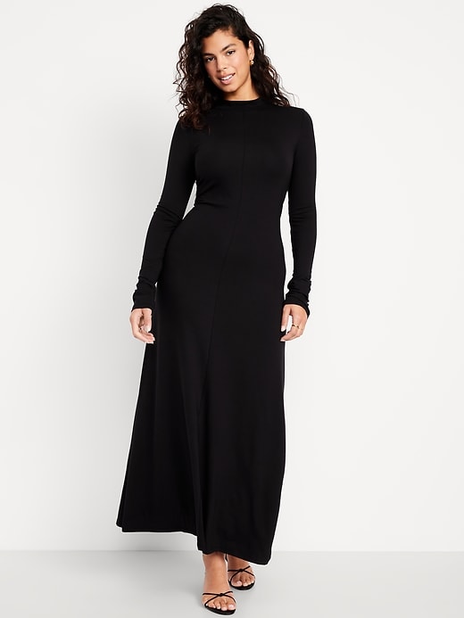 Image number 6 showing, Mock Neck Maxi Dress