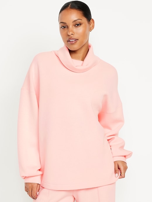 Image number 1 showing, Bounce Fleece Funnel Neck Tunic