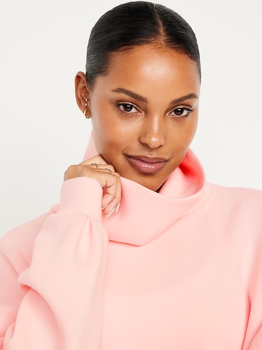 Image number 4 showing, Bounce Fleece Funnel Neck Tunic