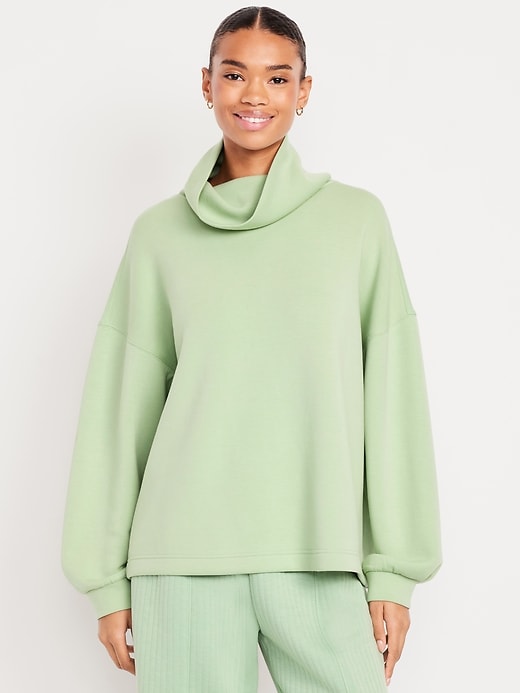 Image number 1 showing, Bounce Fleece Funnel Neck Tunic