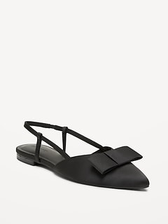 Bow Slingback Flats for Women