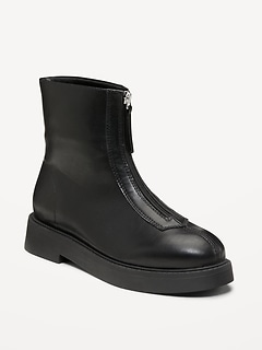 Zip Front Chelsea Boot for Women