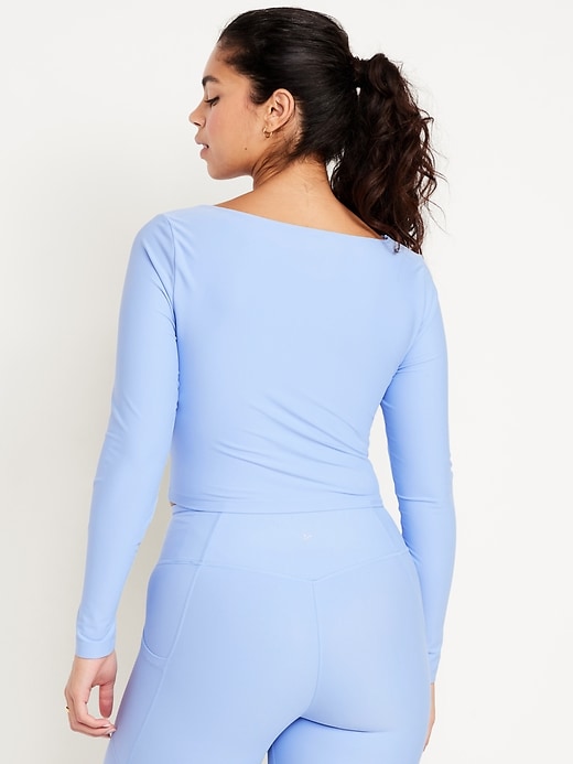 Image number 5 showing, PowerSoft Long-Sleeve Cut-Out Top