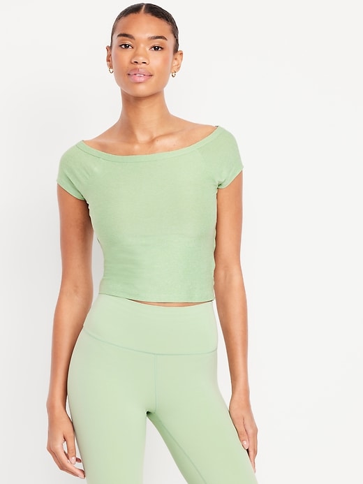 Image number 1 showing, CloudMotion Ballet Twist-Back Top