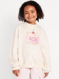 Image number 1 showing, Favorite Fleece Oversized Graphic Tunic Sweatshirt for Girls