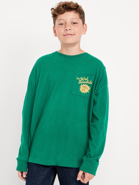Home Alone™ Oversized Gender-Neutral Graphic T-Shirt for Kids - Botanica