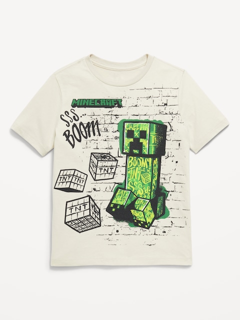 Minecraft™ Gender-Neutral Graphic T-Shirt for Kids