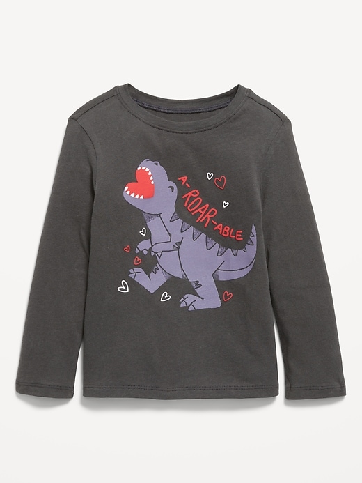 Image number 1 showing, Long-Sleeve Unisex Graphic T-Shirt for Toddler
