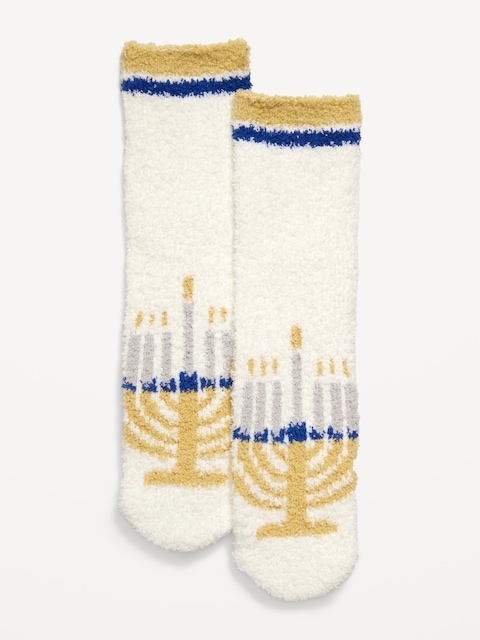 Cozy Crew Socks for Women - Hanukkah