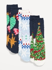 Image number 1 showing, 3-Pack Cozy Crew Socks for Women
