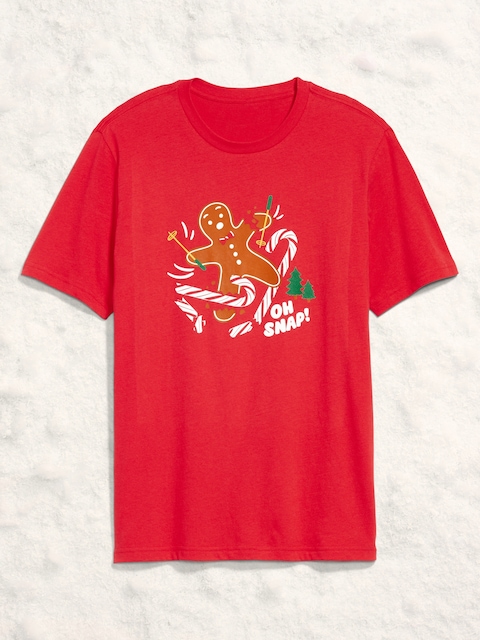 Holiday Graphic T-Shirt for Men - Holiday Stripes