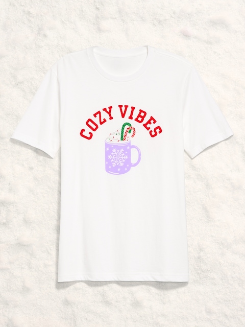 Holiday Graphic T-Shirt for Men - Purple Mugs
