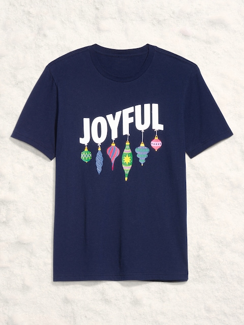 Holiday Graphic T-Shirt for Men - Ornaments