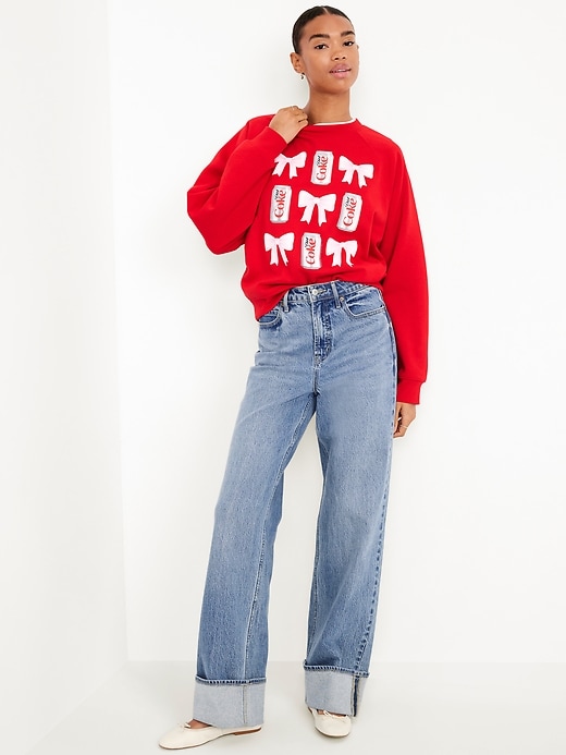 Image number 3 showing, Diet Coke® Oversized Raglan Sweatshirt
