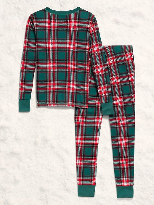 Image number 2 showing, Gender-Neutral Snug-Fit Graphic Pajama Set for Kids