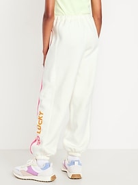 Image number 2 showing, High-Waisted Baggy Jogger Sweatpants for Girls