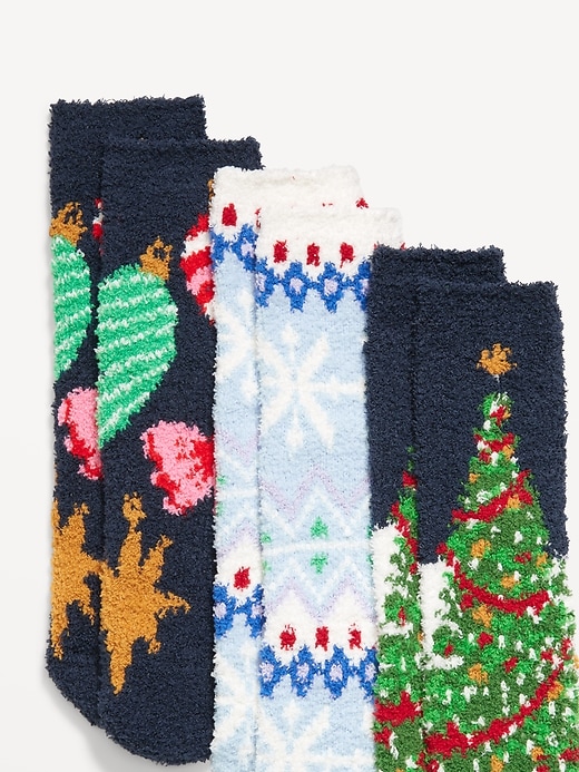 Image number 2 showing, 3-Pack Cozy Crew Socks for Women