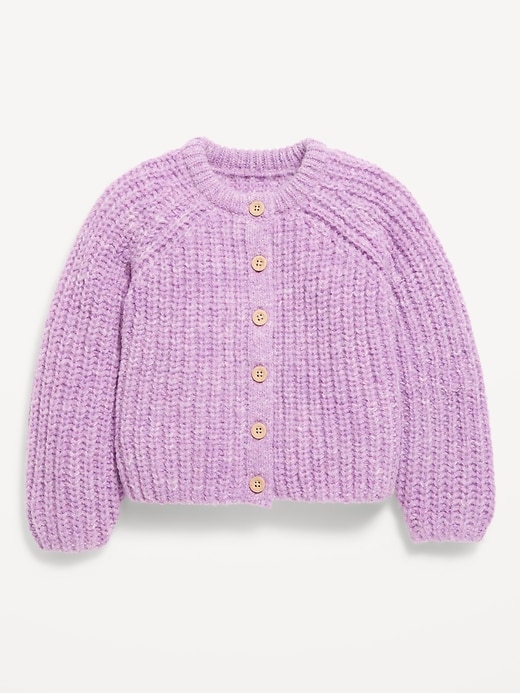 Image number 1 showing, Button-Front Cardigan Sweater for Toddler Girls
