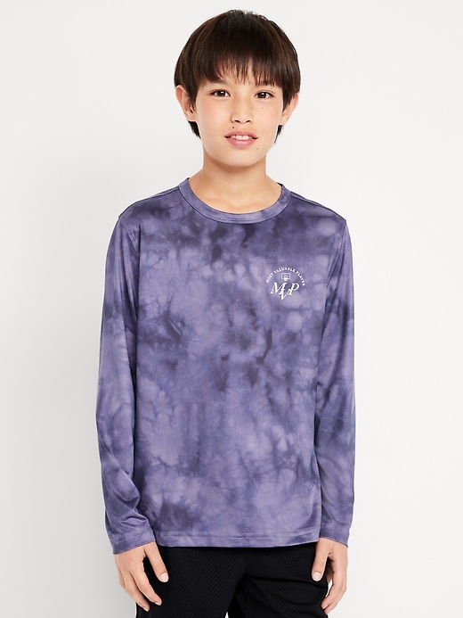 Image number 3 showing, CloudMotion Long-Sleeve Graphic Performance T-Shirt for Boys
