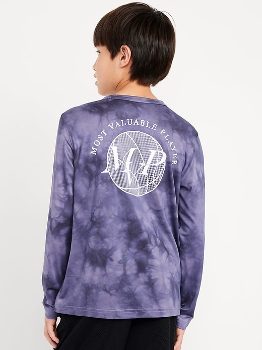 Image number 2 showing, CloudMotion Long-Sleeve Graphic Performance T-Shirt for Boys
