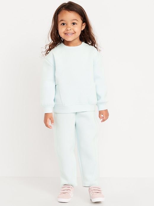 Image number 1 showing, Bounce Fleece Crew-Neck and Sweatpants Set for Toddler Girls