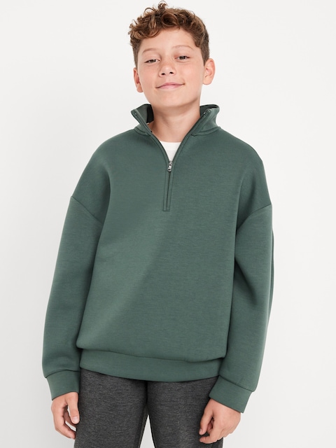 Bounce Fleece Oversized Quarter-Zip Sweatshirt for Boys
