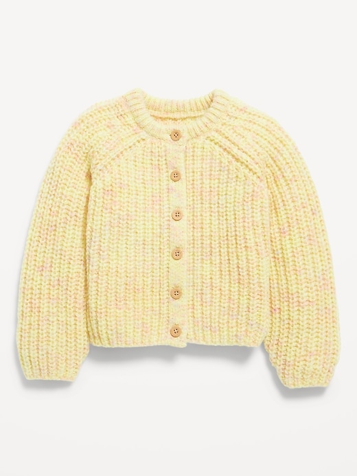 Image number 1 showing, Button-Front Cardigan Sweater for Toddler Girls
