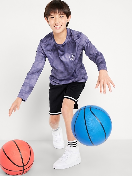 Image number 1 showing, CloudMotion Long-Sleeve Graphic Performance T-Shirt for Boys