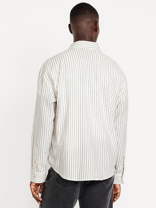 Image number 2 showing, Textured-Stripe Western Pocket Shirt