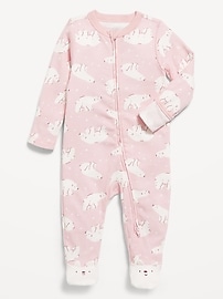 Image number 1 showing, 2-Way-Zip Sleep & Play Footed One-Piece for Baby