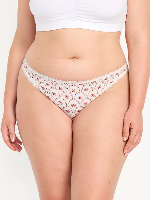 Image number 4 showing, Mid-Rise Everday Cotton Thong