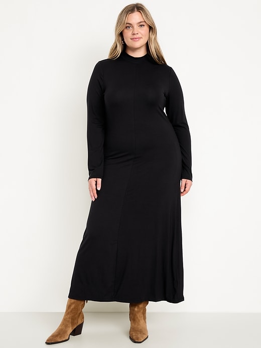 Image number 8 showing, Mock Neck Maxi Dress