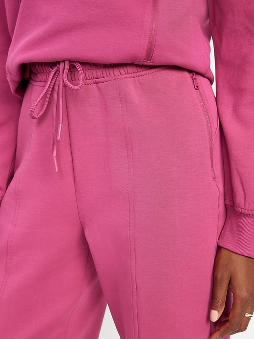 Image number 3 showing, High-Waisted Dynamic Fleece Sweatpants
