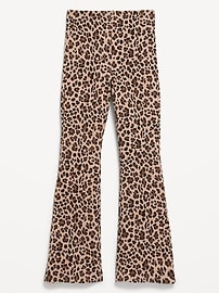 Image number 1 showing, Printed High-Waisted Flared Leggings for Girls