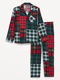 Image number 2 showing, Printed Flannel Pajama Set for Men
