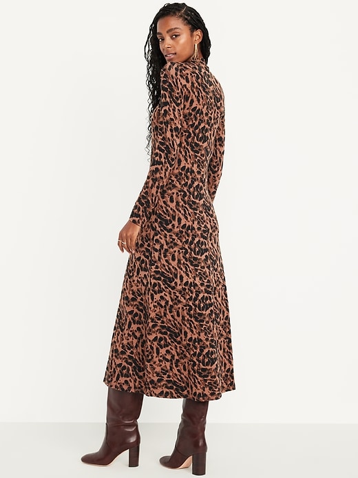 Image number 2 showing, Mock Neck Maxi Dress