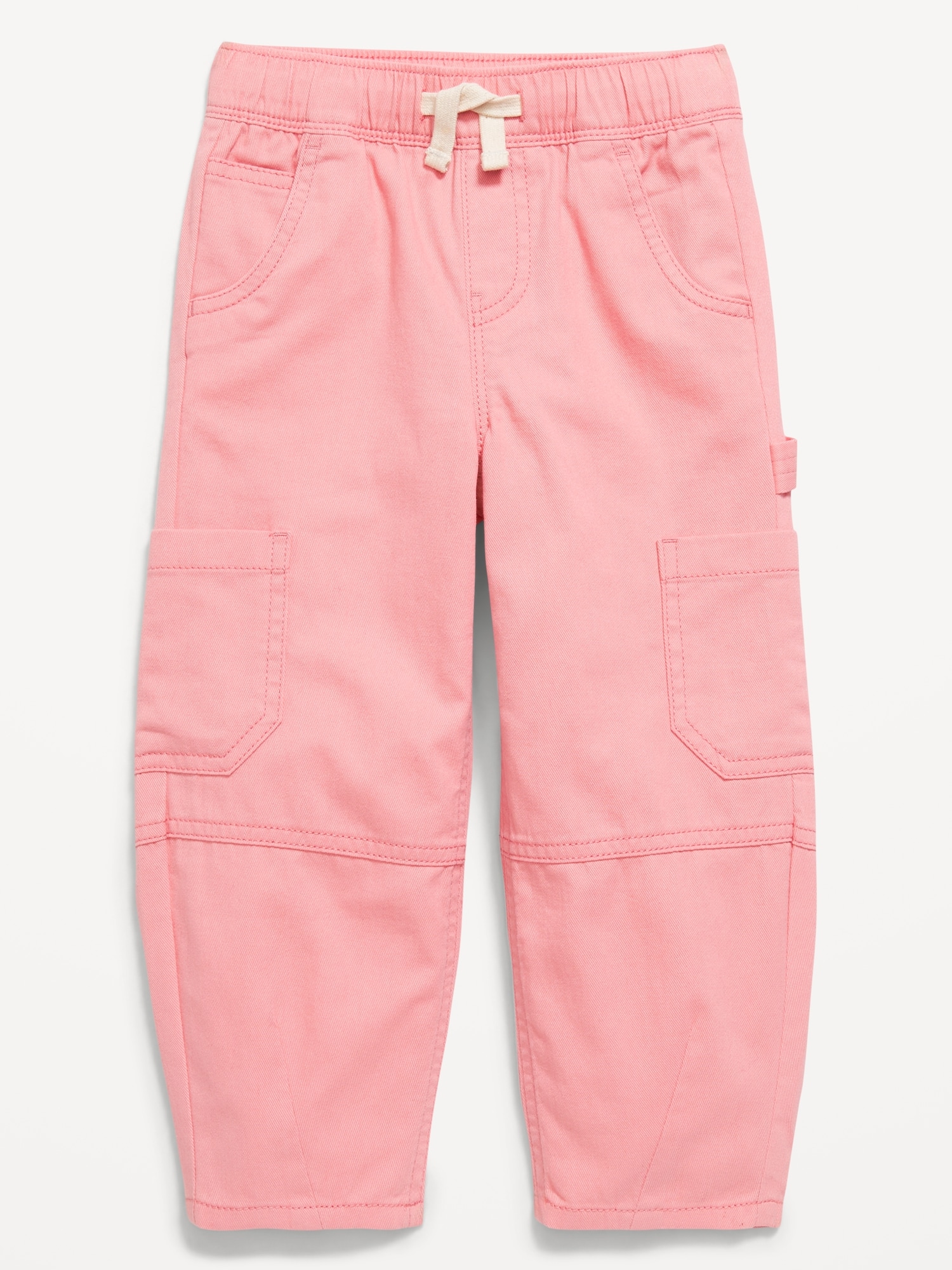 Pull-On Baggy Barrel-Leg Cargo Pants for Toddler Girls