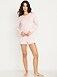 Long-Sleeve Pointelle Henley Pajama Romper - image 2