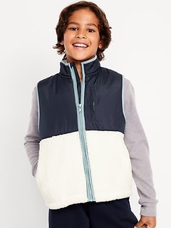 Sherpa Utility Vest for Boys
