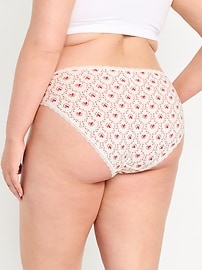 Image number 8 showing, High-Waisted Lace-Trim Bikini Underwear