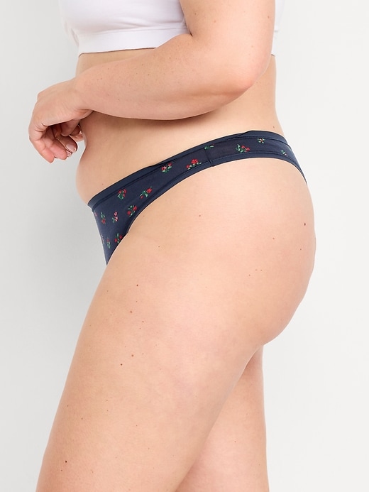 Image number 8 showing, Low-Rise Everyday Cotton Thong